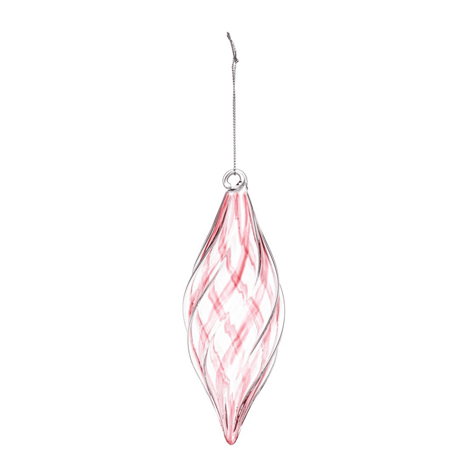 Pendaglio q.6 goccia per albero di Natale in vetro - 2