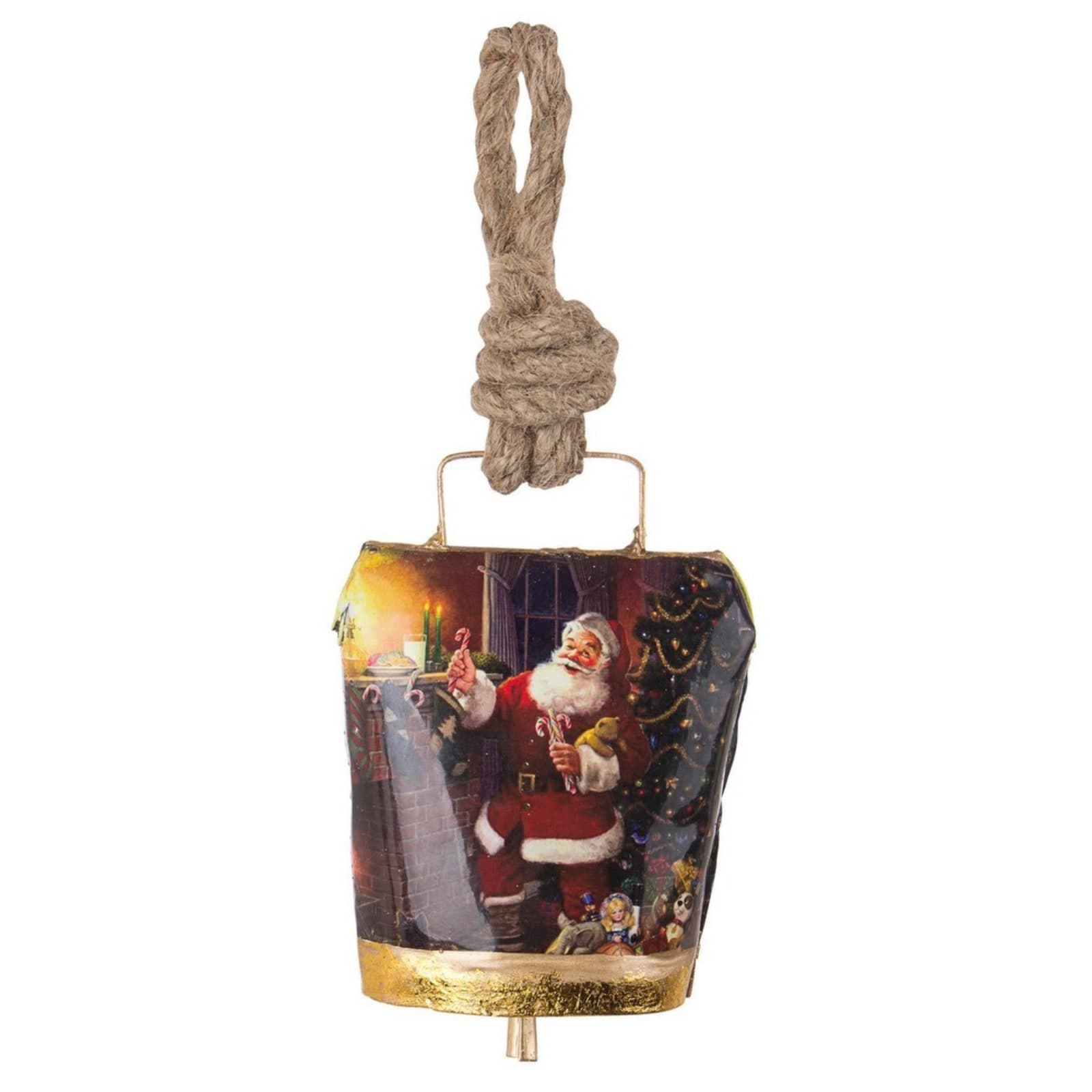 Pendaglio Campana "Wendi" per Albero di Natale h 11,5 cm in metallo