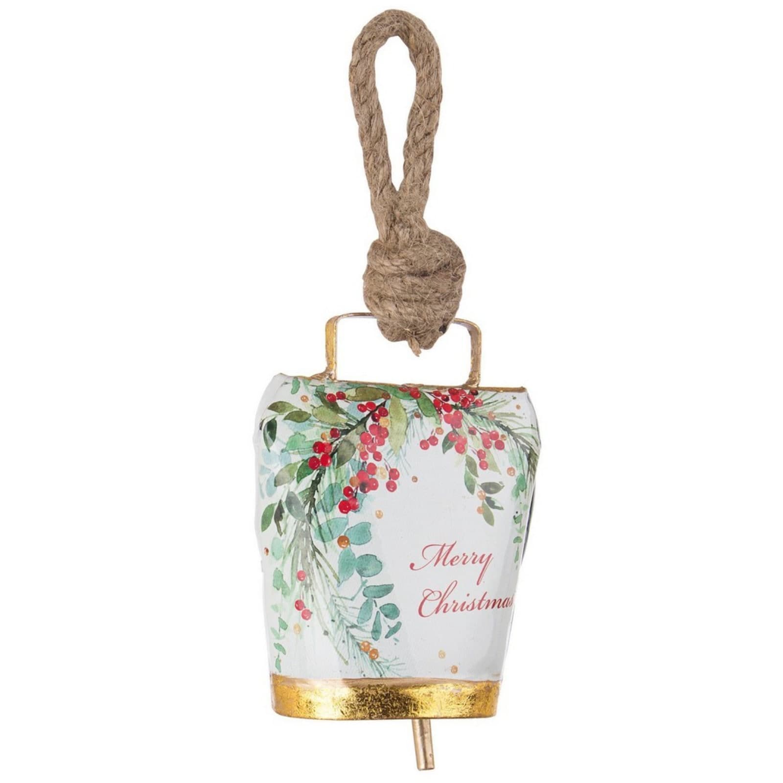 Pendaglio Campana "Wendi" per Albero di Natale h 11,5 cm in metallo - 5