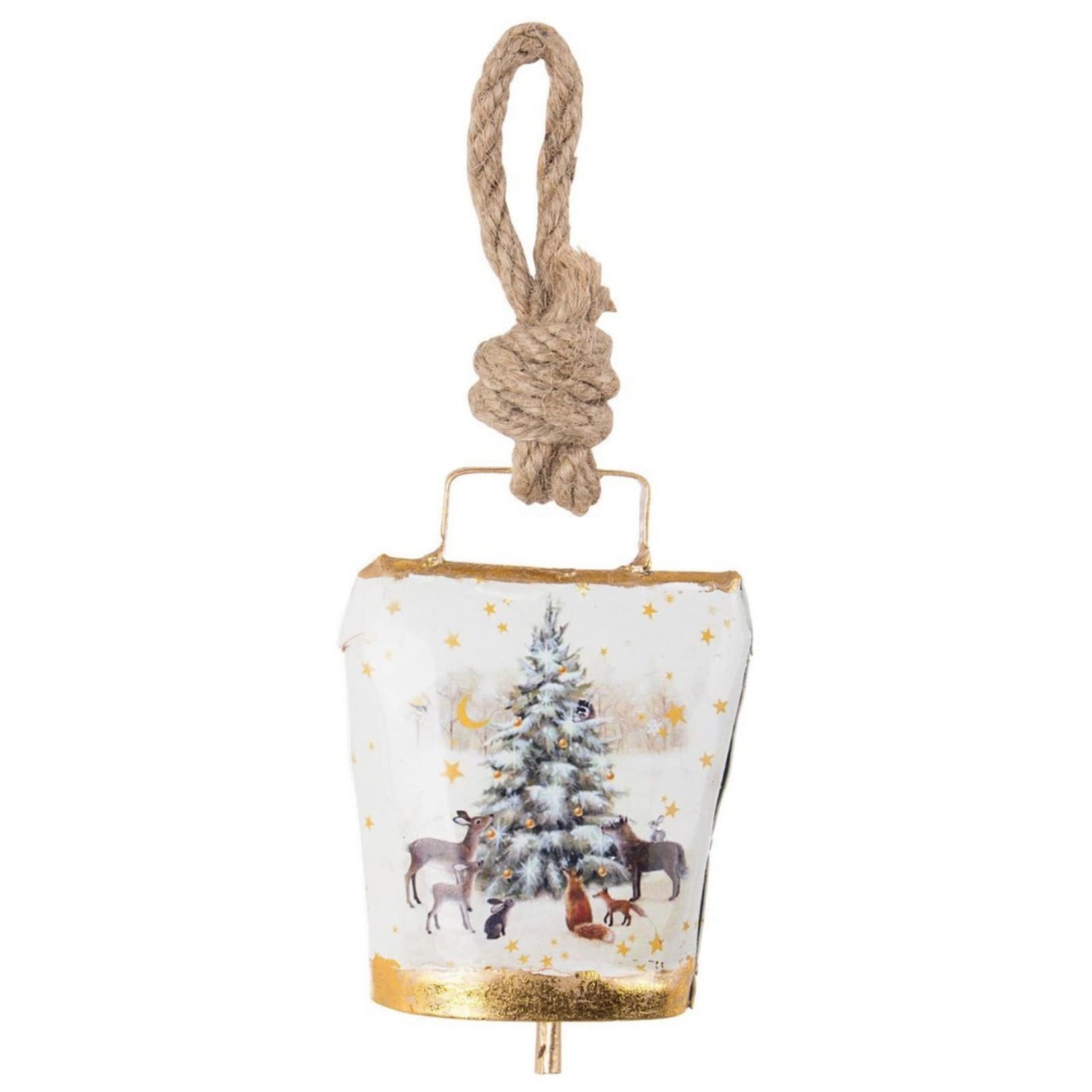 Pendaglio Campana "Wendi" per Albero di Natale h 11,5 cm in metallo - 6