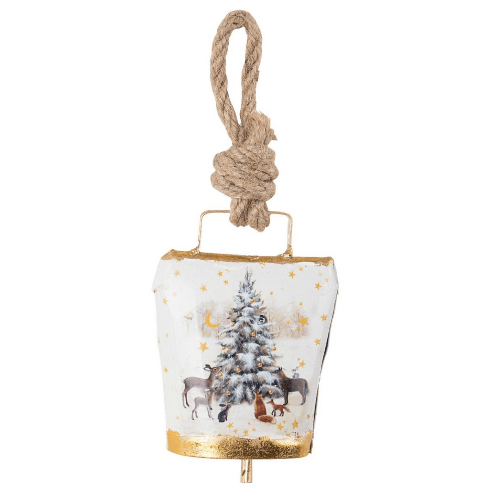 Pendaglio Campana "Wendi" per Albero di Natale h 11,5 cm in metallo - 6