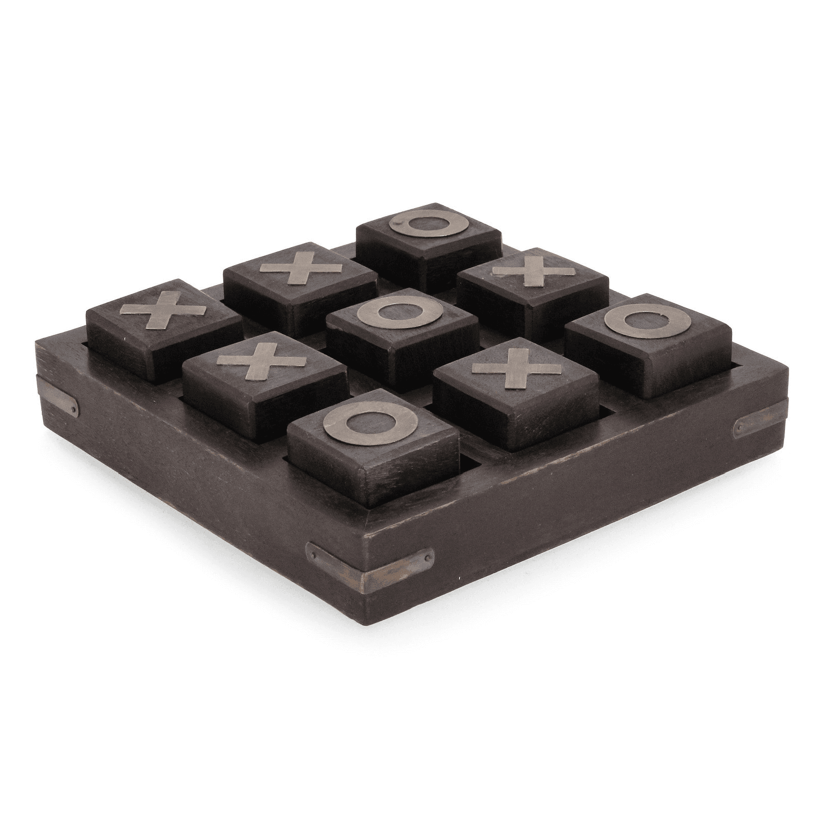 Tris in legno di mango con simboli "O" e "X" per decorazioni interne - 2