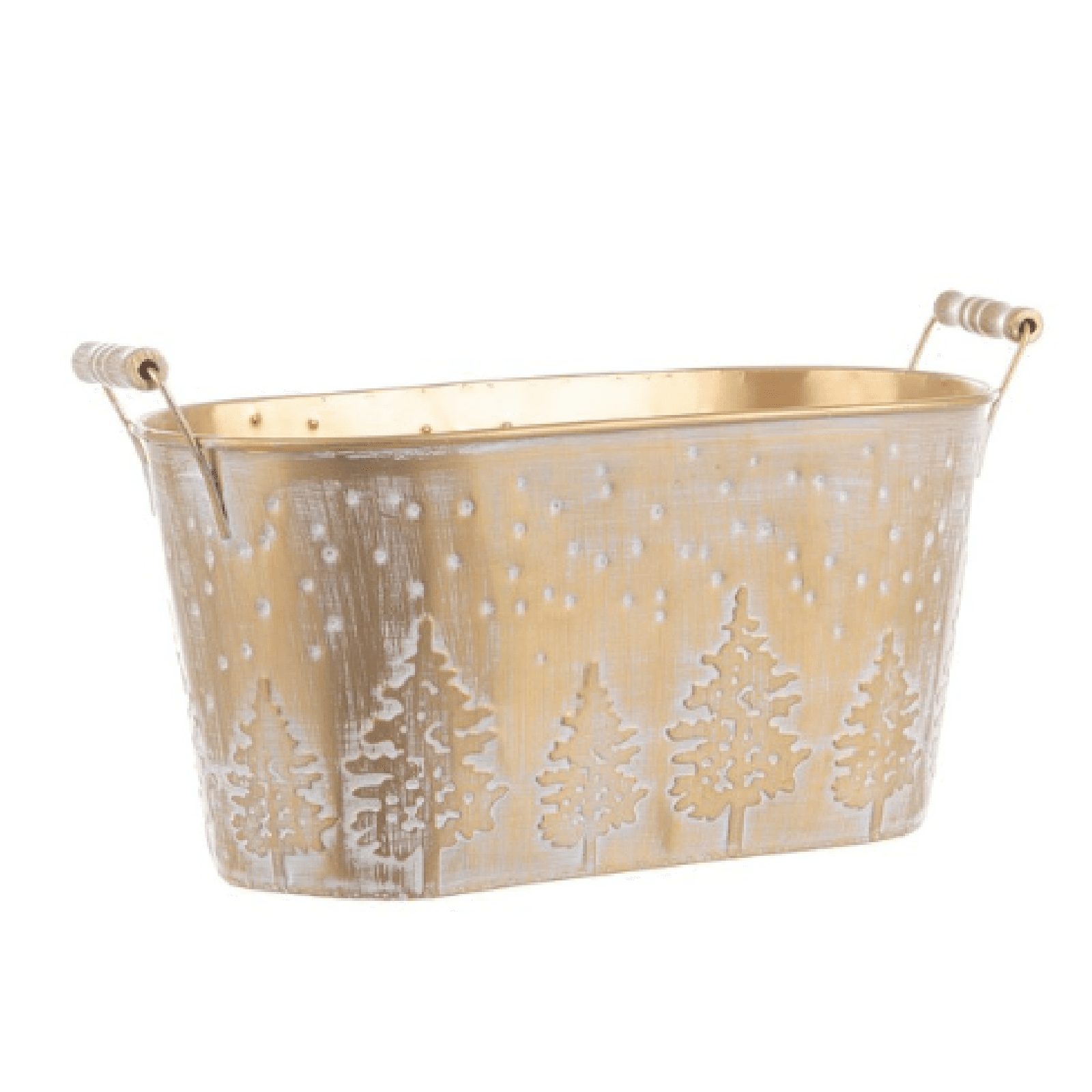 Set 3 vaso "Chilly" oro in metallo per decorazione - 3