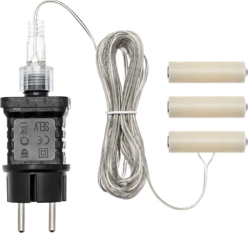 Battery Eliminator, trasformatore per decorazioni a batteria timer 8/16 - 2