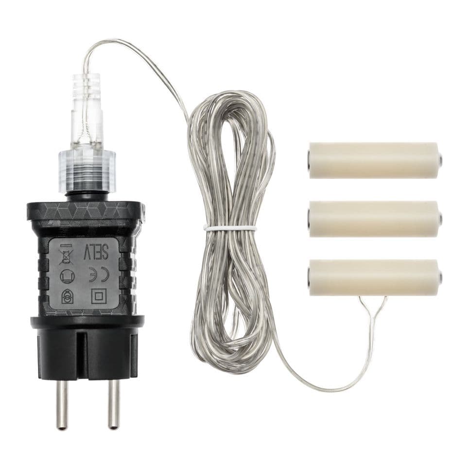 Battery Eliminator, trasformatore per decorazioni a batteria timer 8/16 - 2