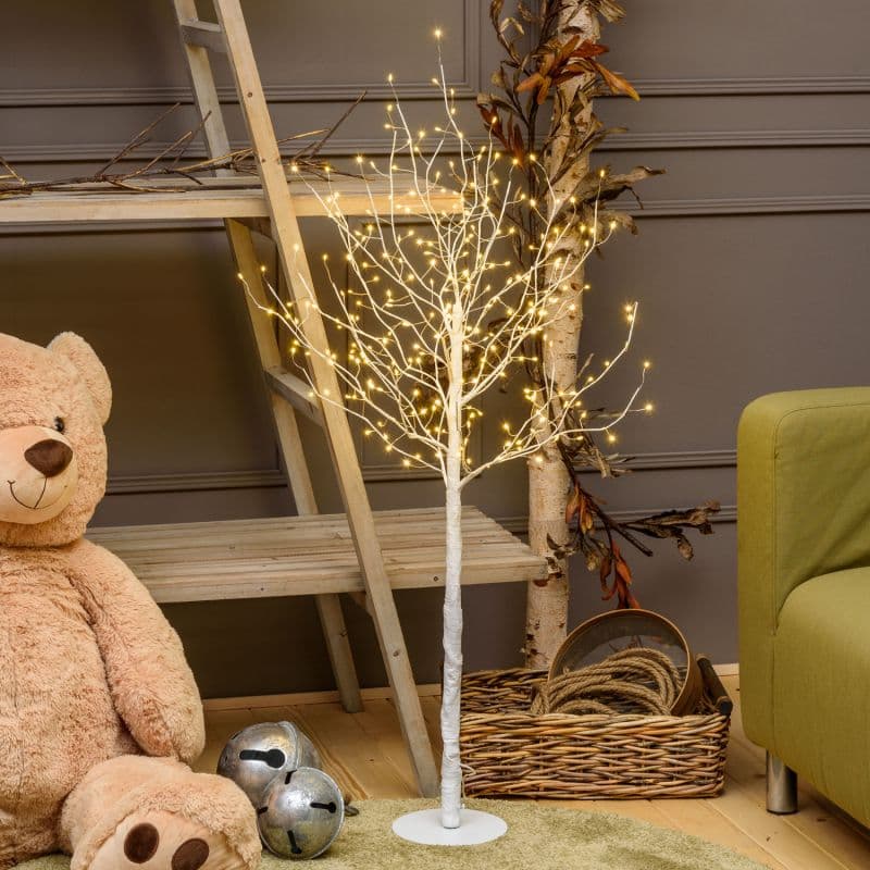 Albero luminoso "Leccio" decorazione natalizia a led luce calda con microled - 5