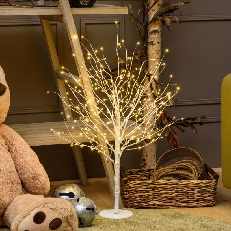 Albero luminoso "Leccio" decorazione natalizia a led luce calda con microled - 8