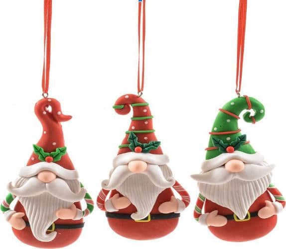 Pendaglio Babbo Natale in argilla morbida per decorazioni natalizie - 4