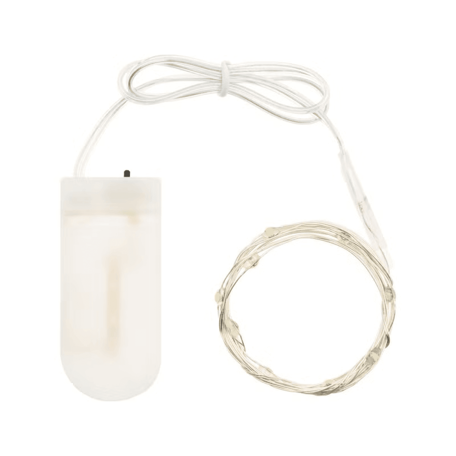 Catena a batteria bianco caldo a luce fisse per decorazioni natalizie - 3