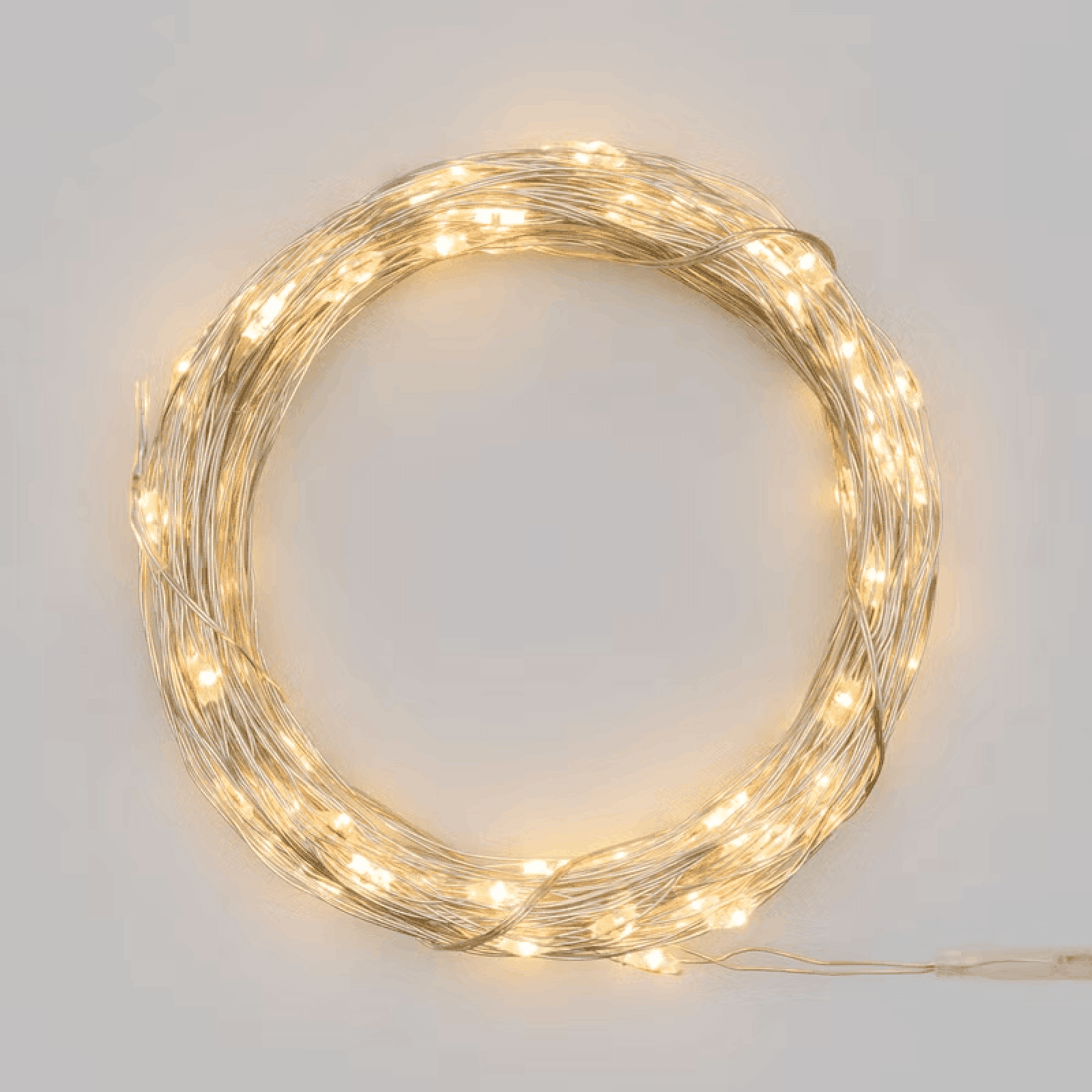Catena a batteria bianco caldo a luce fisse per decorazioni natalizie - 5