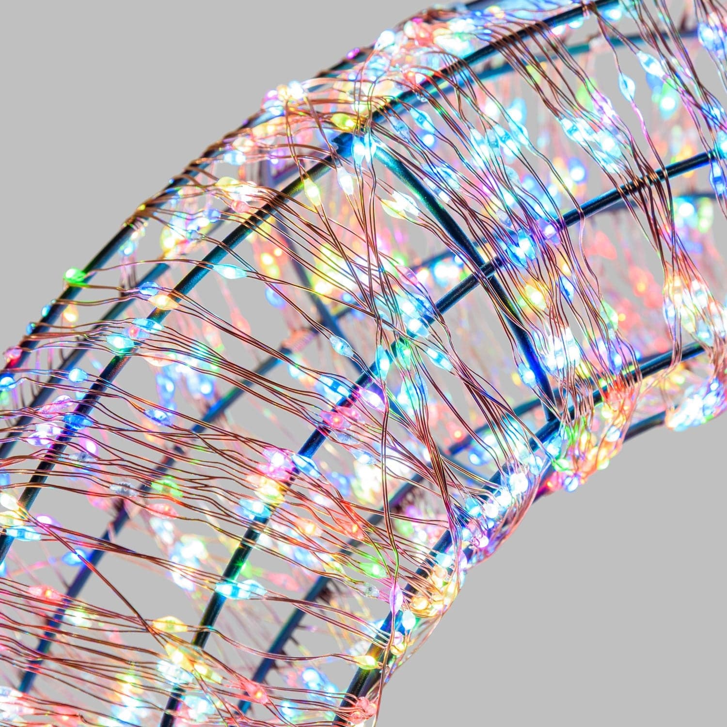 Corona di Natale luminosa a luce calda con effetto "Flashled Diamond" decorazione natalizia - 12