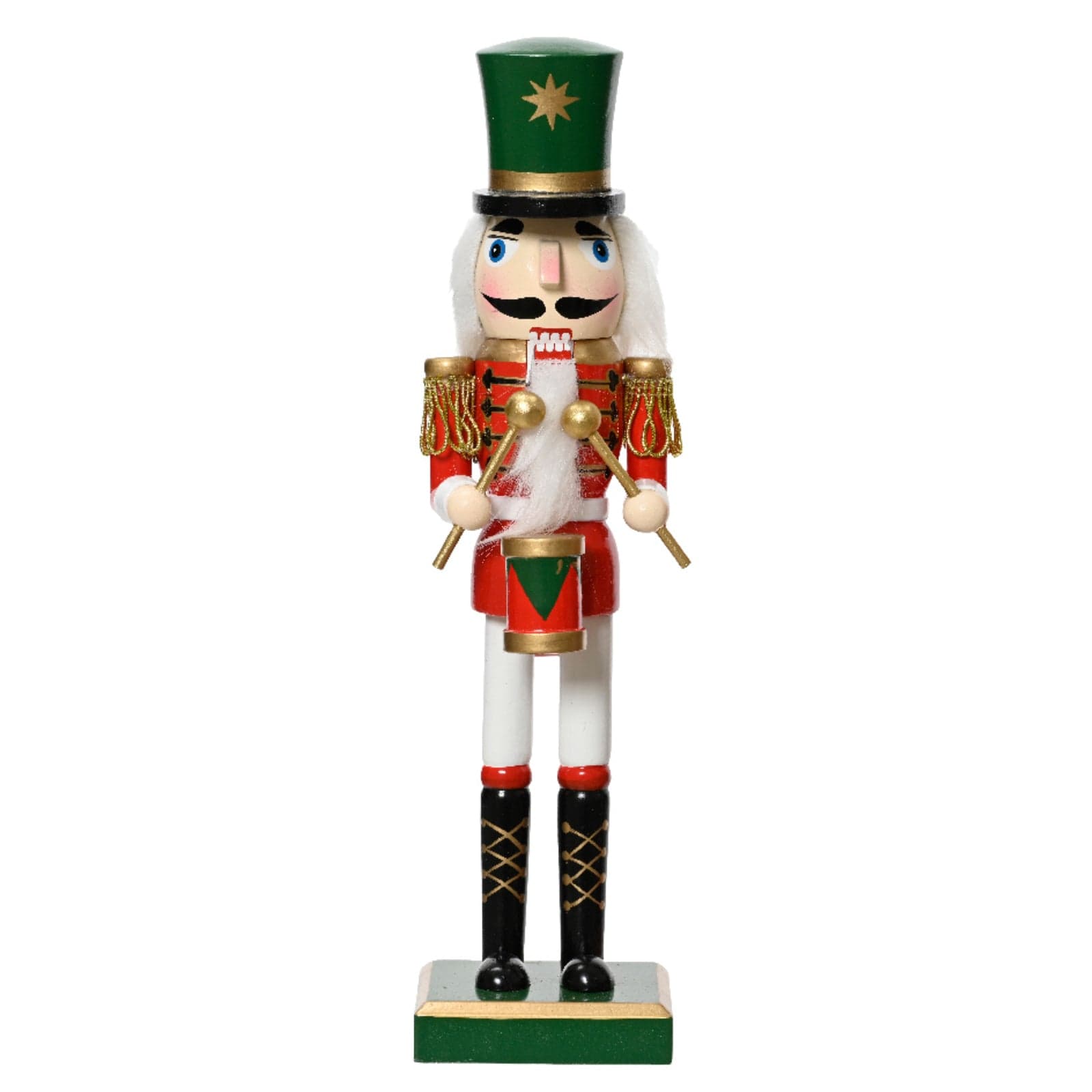 Statuetta decorativa "Soldatino schiaccianoci" natalizio h 38 cm - 4