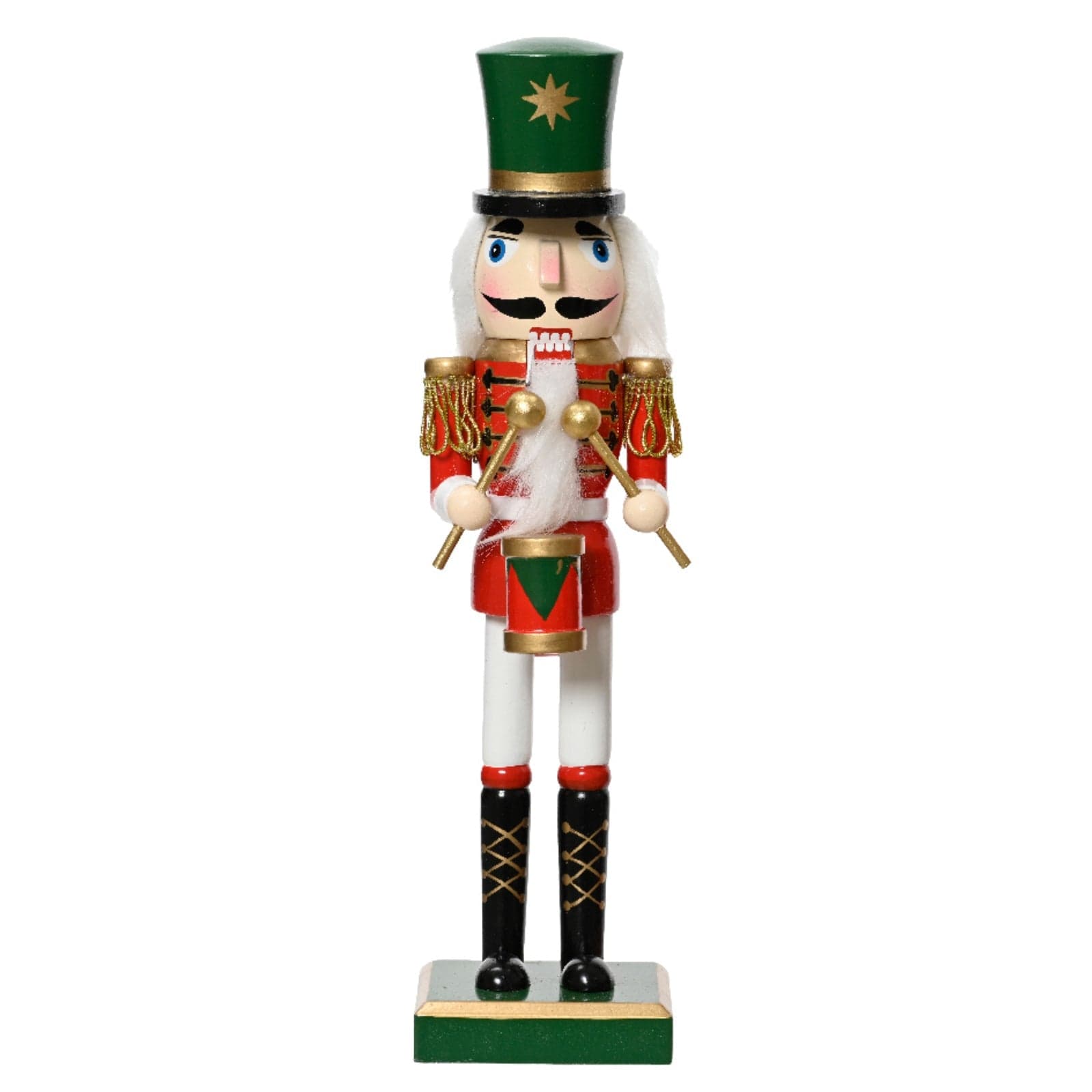 Statuetta decorativa "Soldatino schiaccianoci" natalizio h 38 cm - 4