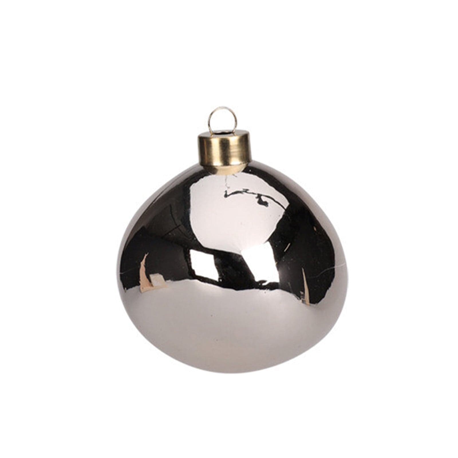 Palline per albero di Natale in vetro color champagne decorazioni natalizie - 2