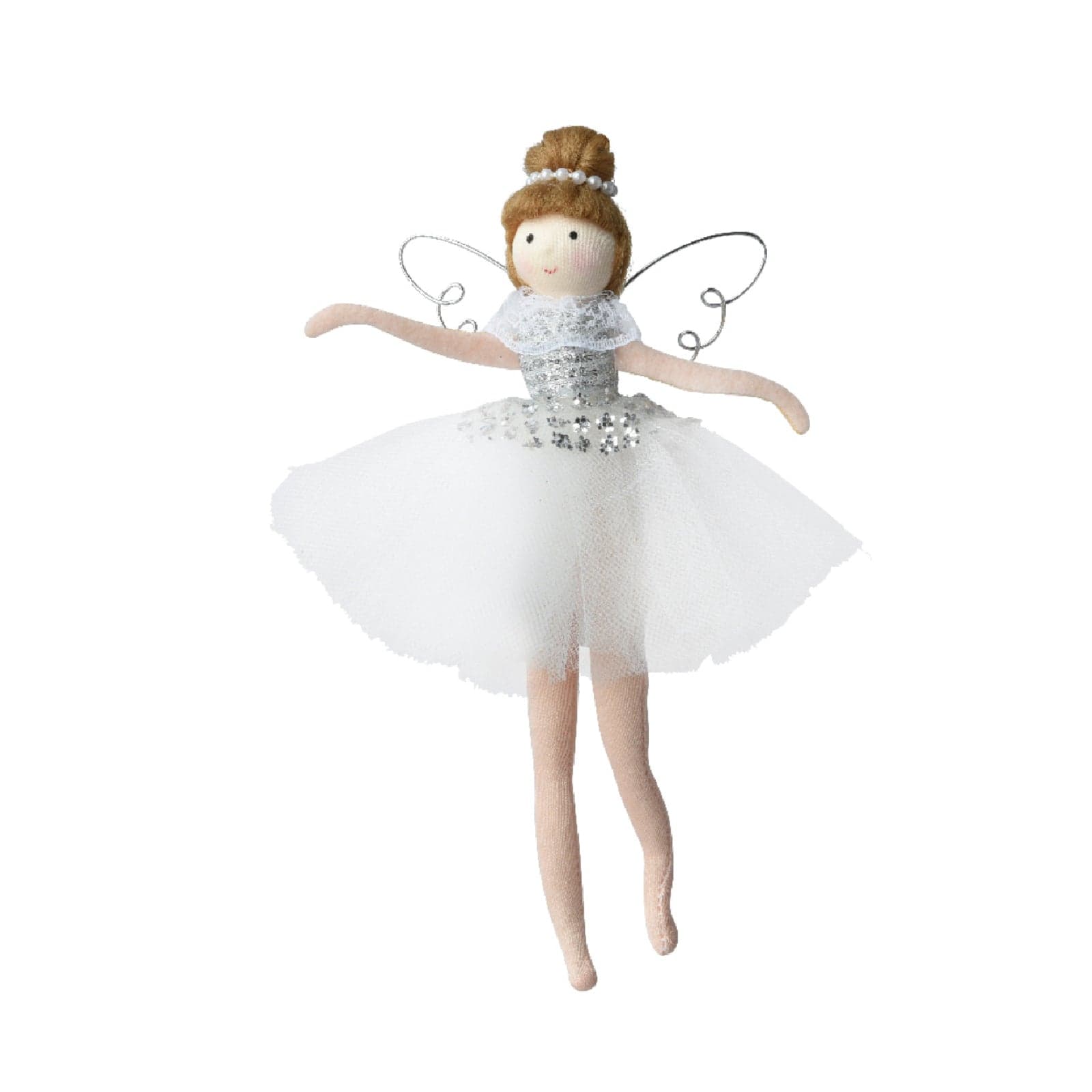 Statuetta decorativa Ballerina decorazione natalizia in resina da 20 cm - 2