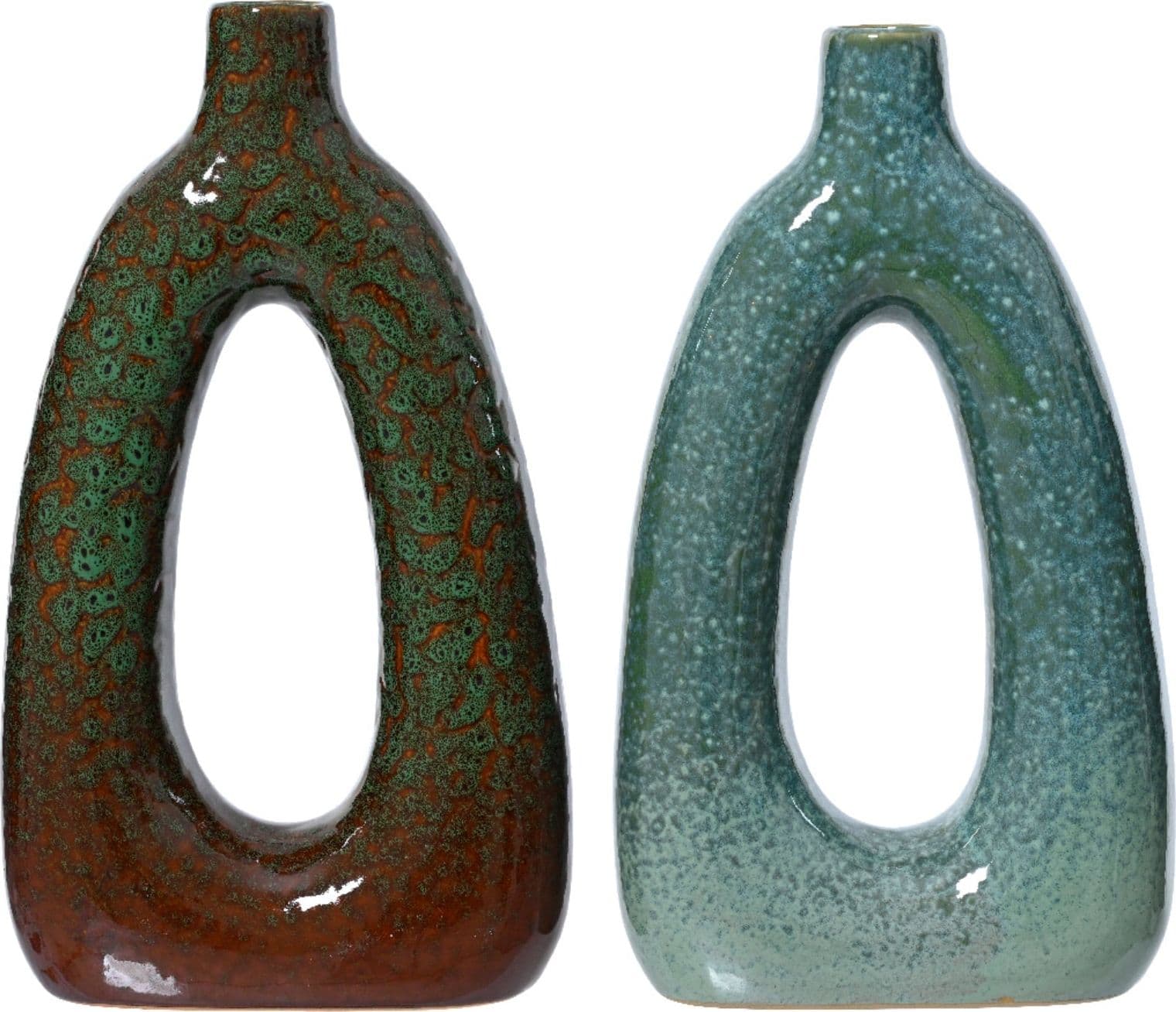 Vaso decorativo in porcellana decorazione ambienti per interno e esterno, da h 32 cm - 5