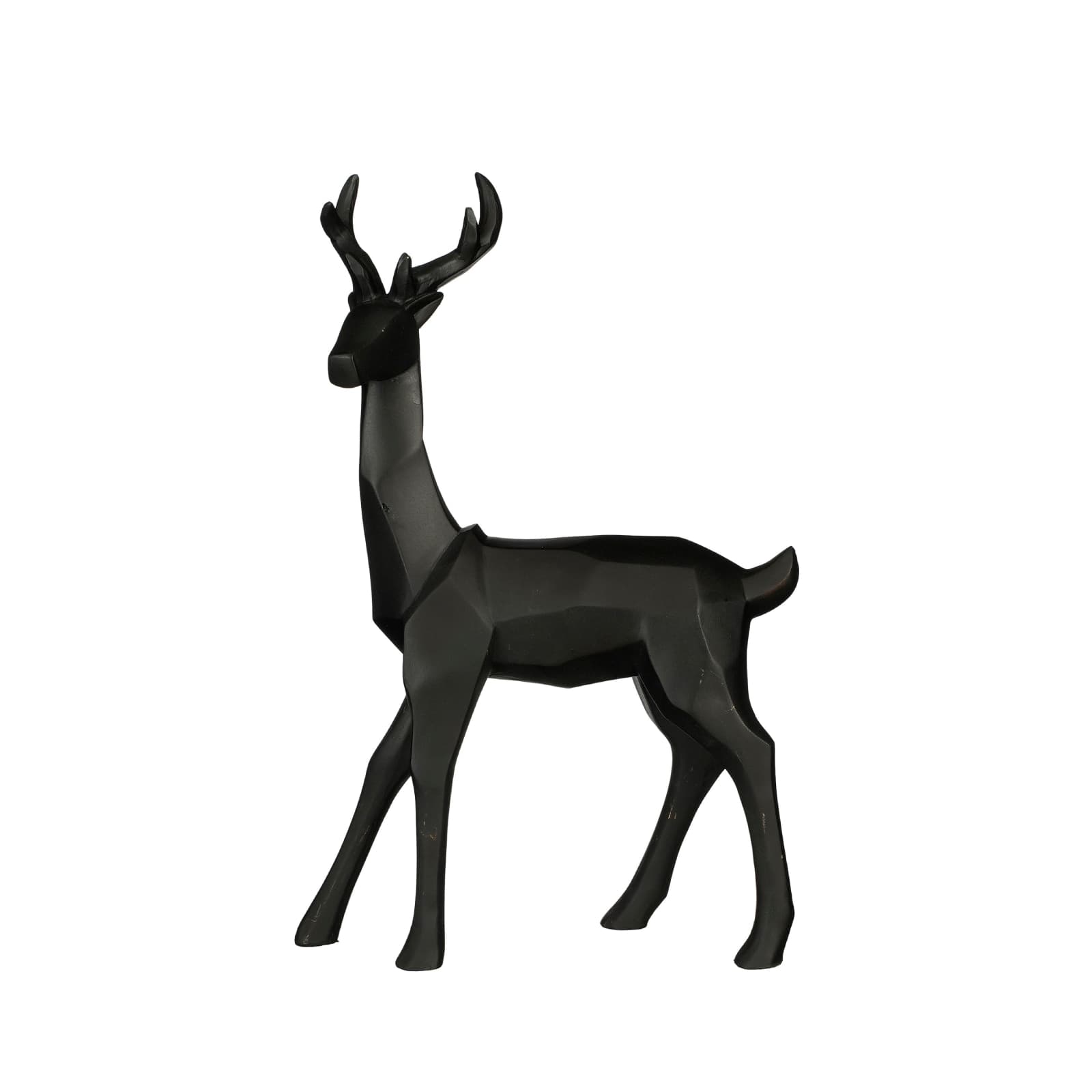 Decorazione cervo nero/oro per il natale - 4