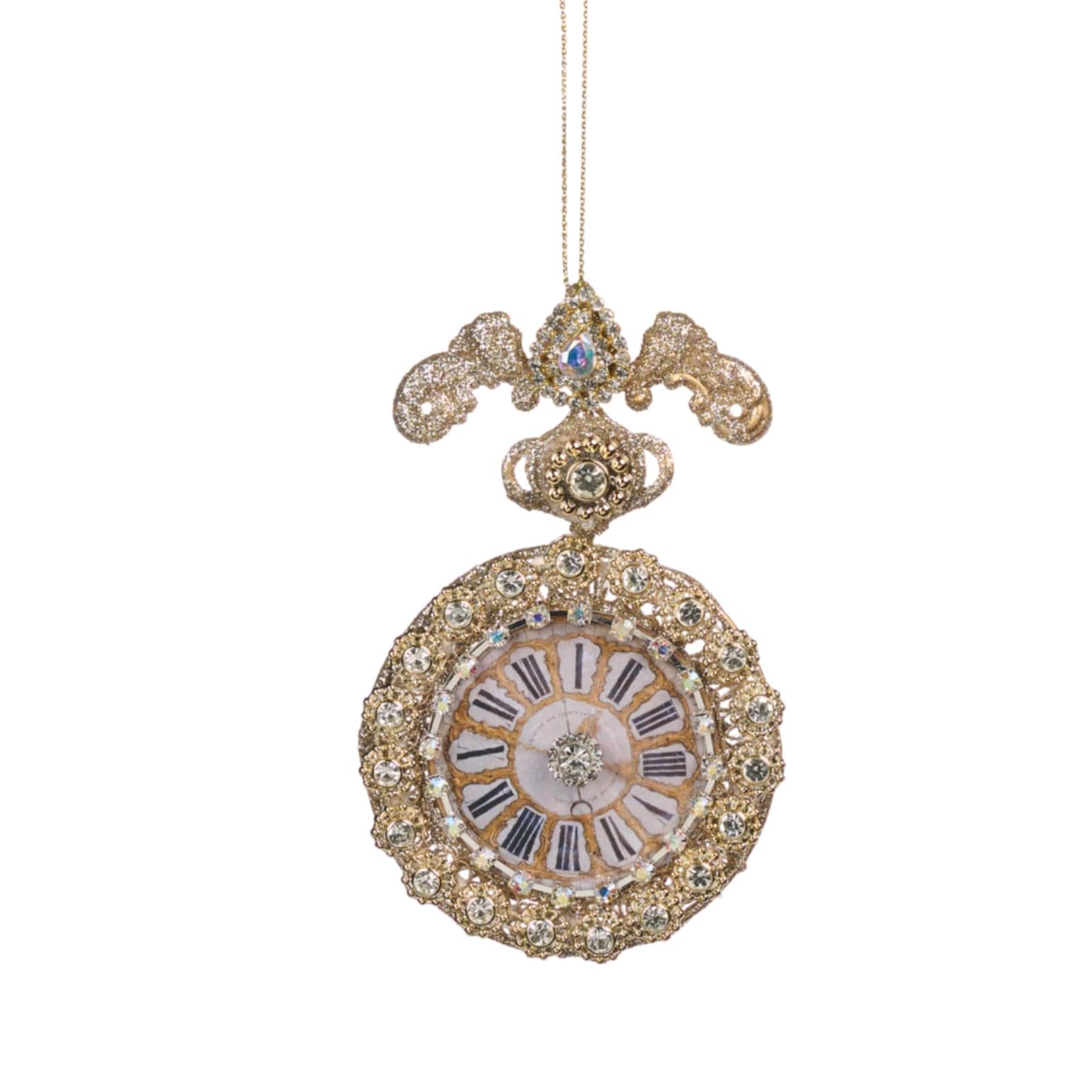 Pendaglio a forma di corona per albero decorazione natalizia da 10.5 cm - 2