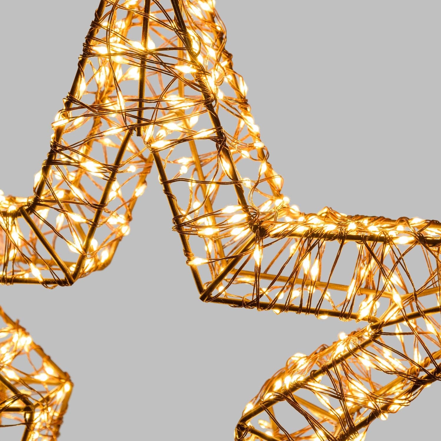 Stella di Natale luminosa a luce calda con effetto "Flashled Diamond" decorazione natalizia - 3