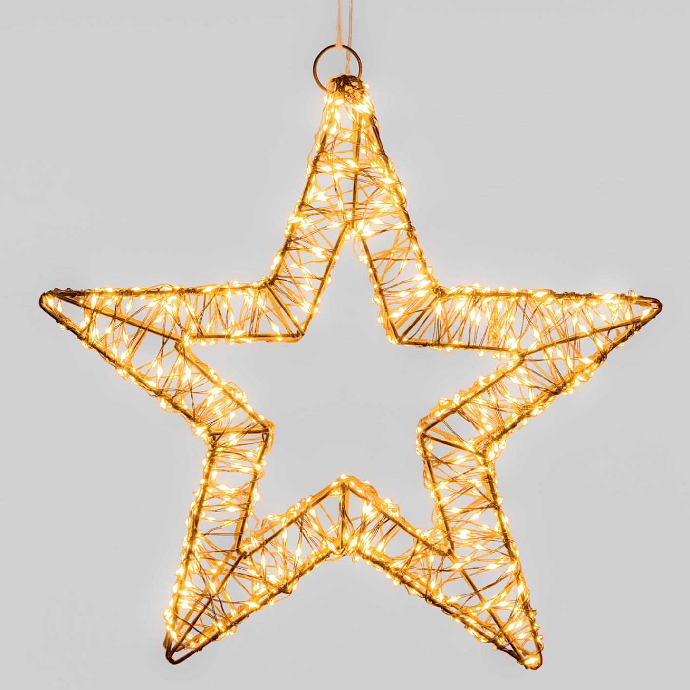 Stella di Natale luminosa a luce calda con effetto "Flashled Diamond" decorazione natalizia - 5
