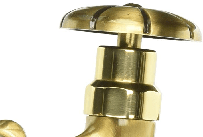 Rubinetto ornamentale in ottone antichizzato "Rinascimento" per fontane da giardino attacco 1/2" - 5