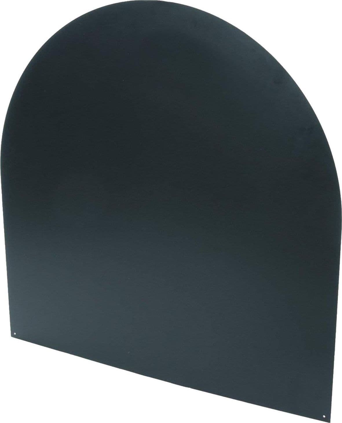 Pedana salvapavimento semitonda da 2 mm per stufa a legna e pellet copripavimento in ferro battuto - 4