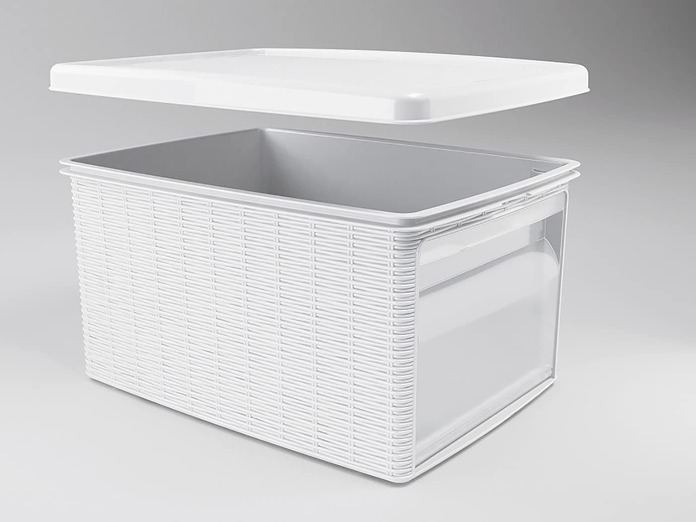 Scatola multiuso "Elegance" in plastica con apertura frontale per uso casalingo - 5