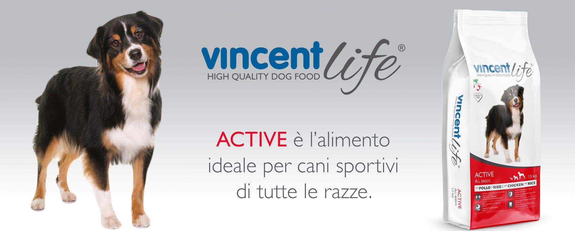 Crocchette Vincent Life Active 15 kg per cani Sportivi a base di Pollo, verdure e cerali - 2