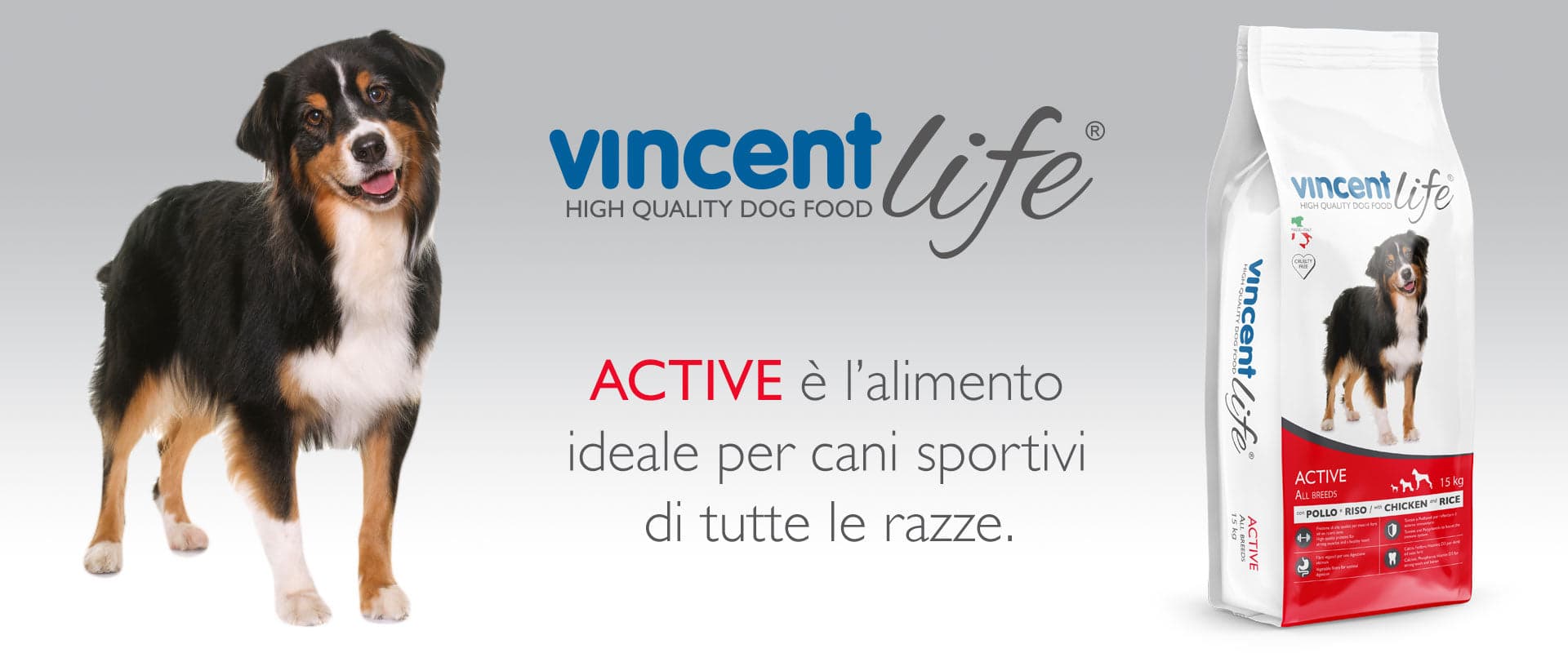Crocchette Vincent Life Active 15 kg per cani Sportivi a base di Pollo, verdure e cerali - 2