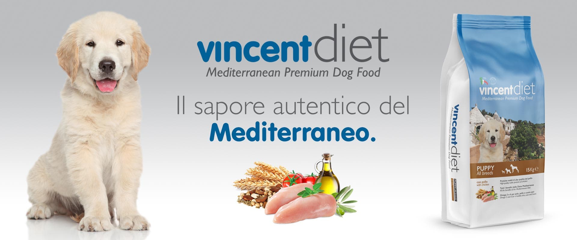 Crocchette Vincent Diet Puppy per cuccioli di cane a base di Pollo, verdure e cerali - 2