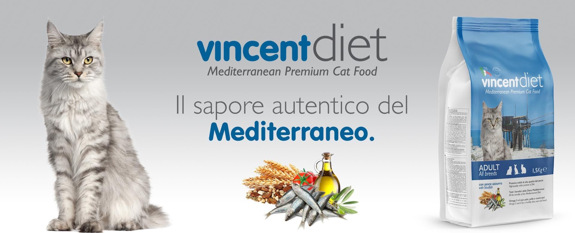 Crocchette Vincent per gatti My Diet 1,5 kg a base di pesce, cereali e verdura - 2
