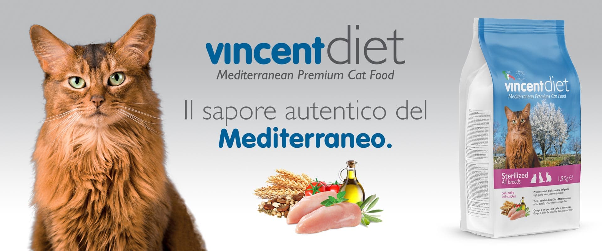 Crocchette Vincent per gatti sterilizzati My Diet 1,5 kg a base di pollo, cereali e verdura - 2