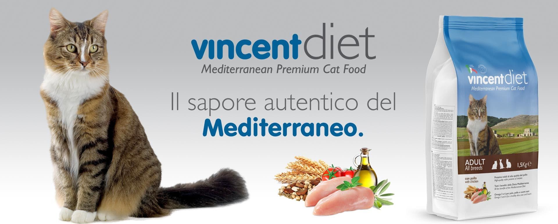 Crocchette Vincent per gatti My Diet 1,5 kg a base di pollo, cereali e verdura - 2