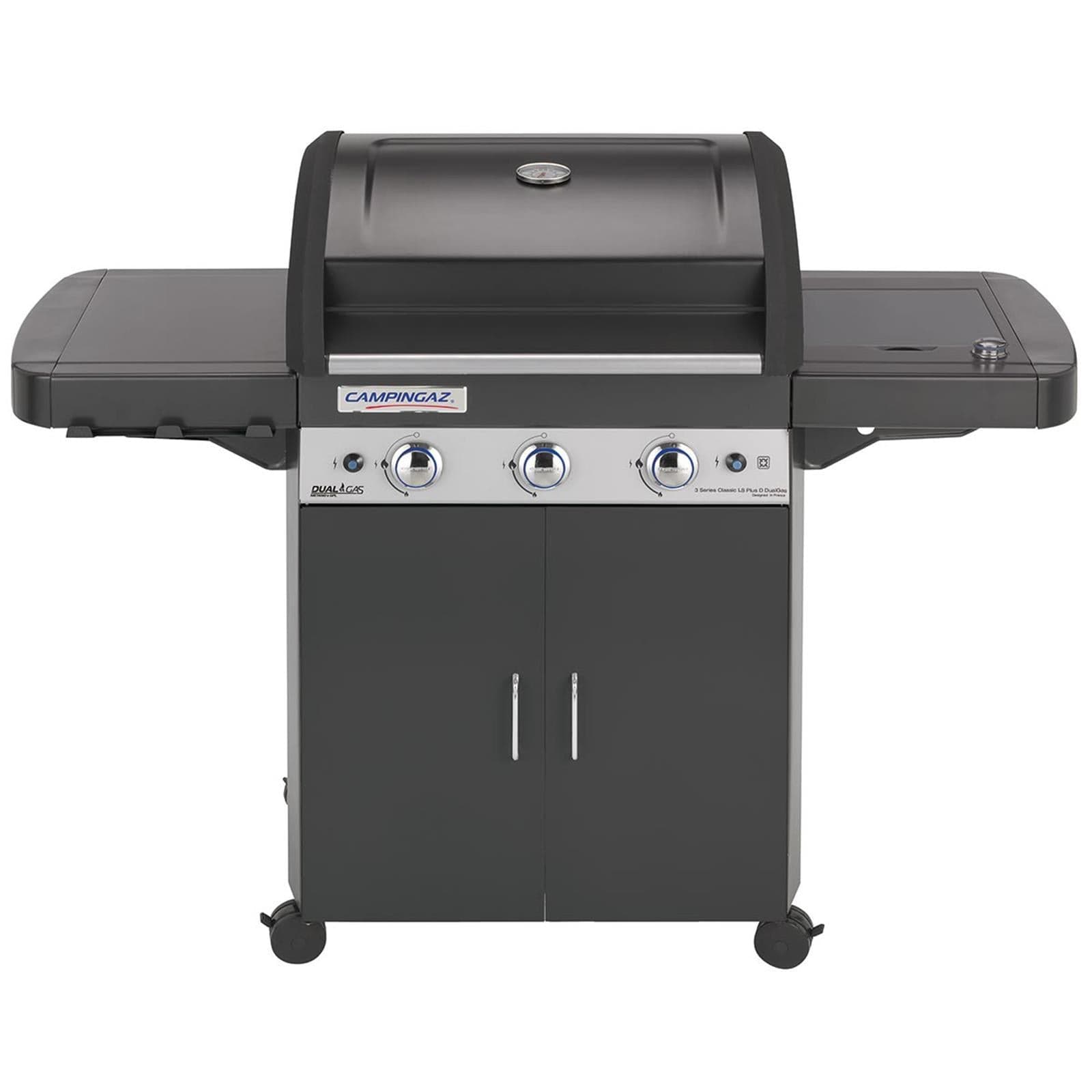 Barbecue bbq fornello brace griglia con ruote a gas 3 series ls plus dualgas bruciatori - 3