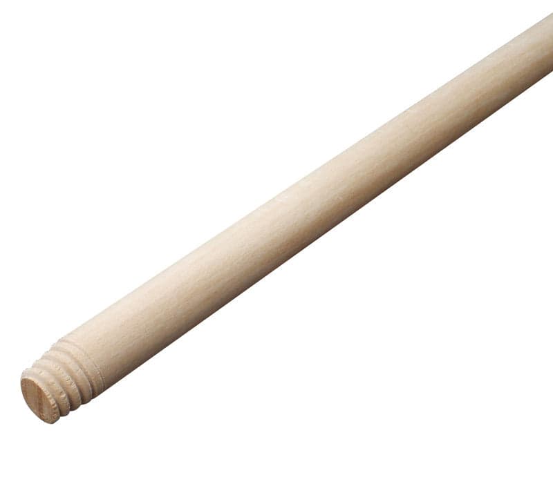 Manico in legno filettato per scopa universale lunghezza 130cm - 2