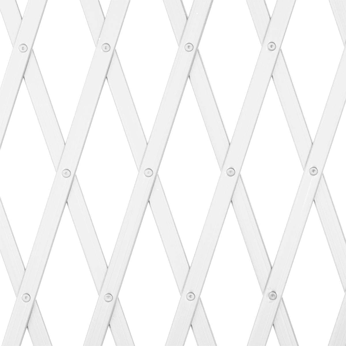 Traliccio estensibile per piante rampicanti in pvc Bianco - 3