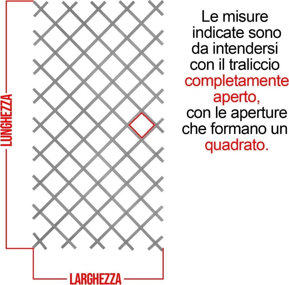 Traliccio estensibile per piante rampicanti in pvc Bianco - 6