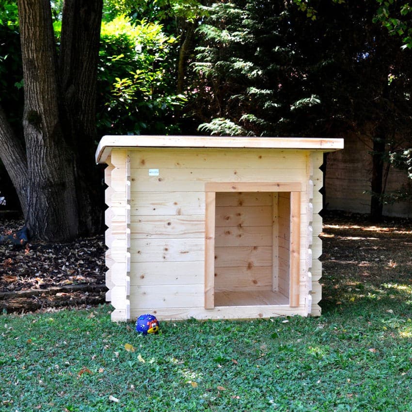 Cuccia per cani in legno di Abete impregnato con tetto apribile "Made in Italy" - 3