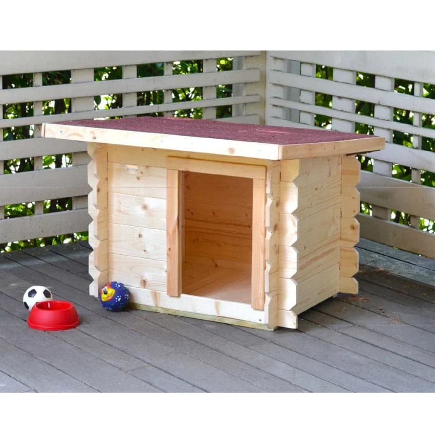 Cuccia per cani in legno di Abete impregnato con tetto apribile "Made in Italy" - 5