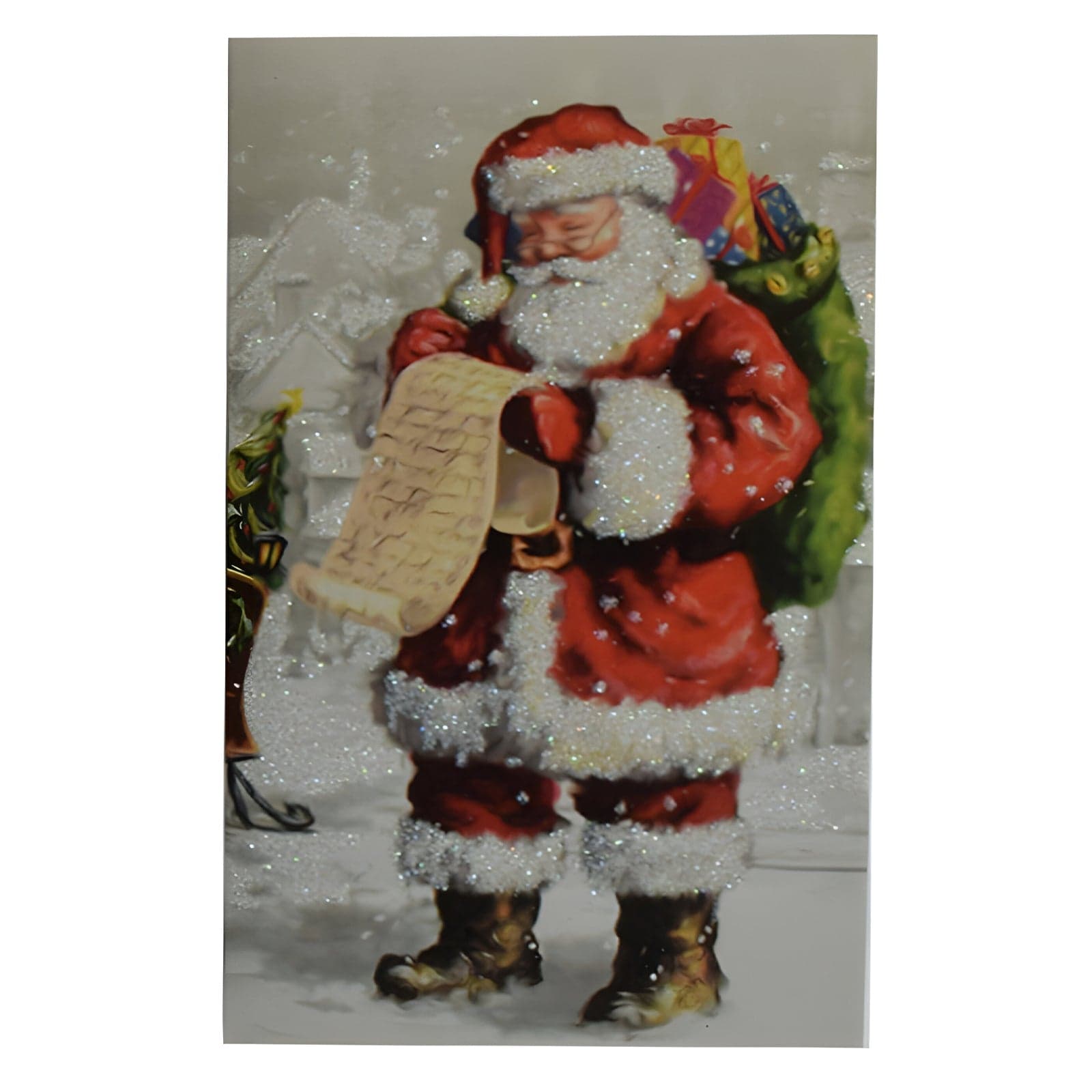 Biglietto di Auguri con decorazione natalizia con busta compresa confezione da 6 pezzi 11,5 x 17 cm - 5