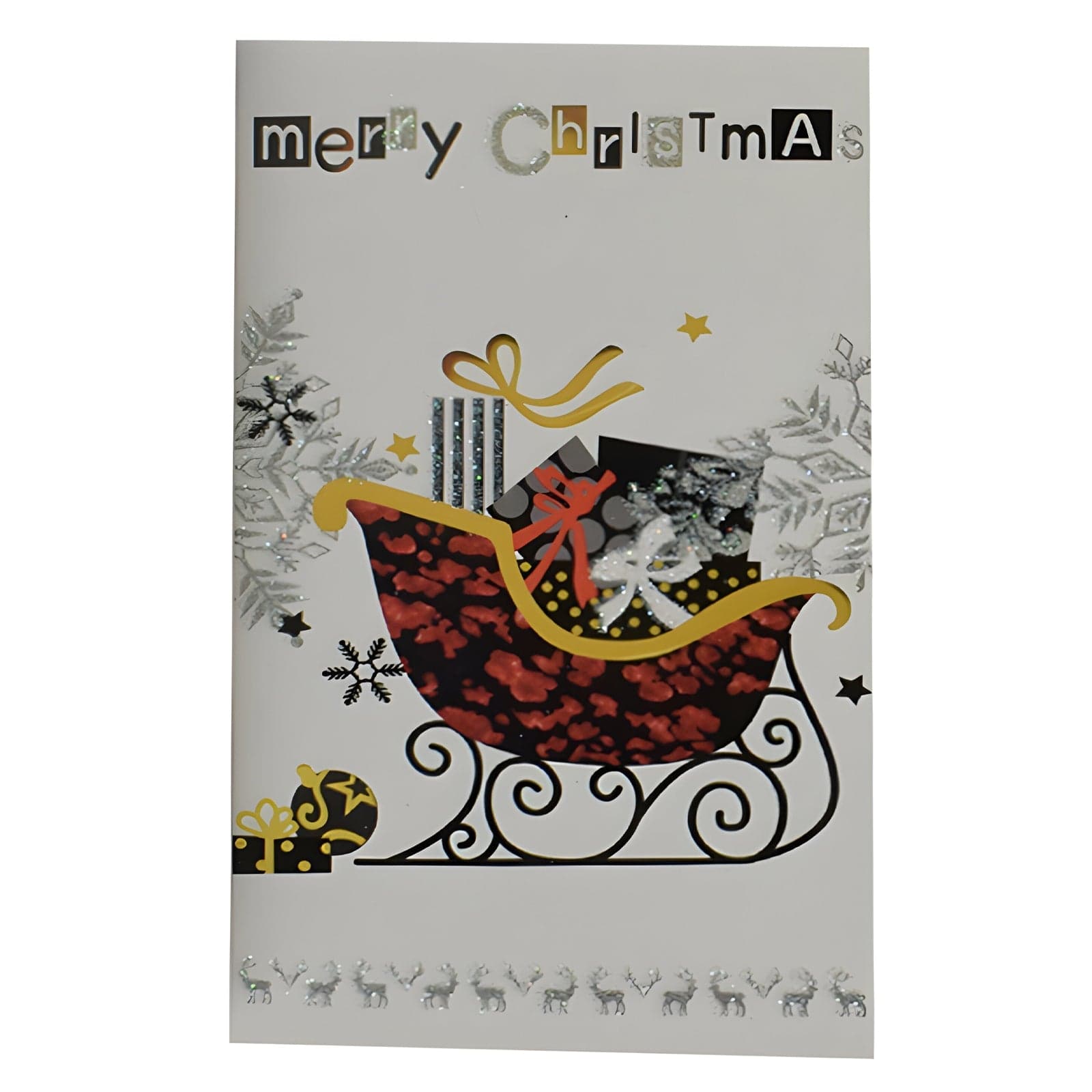 Biglietto di Auguri con decorazione natalizia con busta compresa confezione da 6 pezzi 11,5 x 17 cm - 7