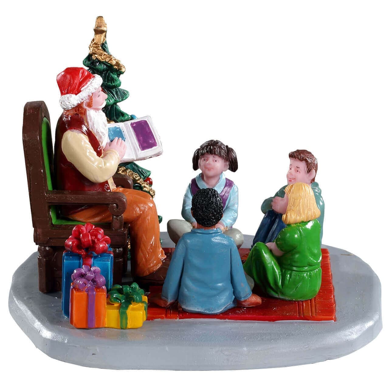 Decorazione "Libro di fiabe Babbo Natale" per Villaggio di Natale e presepe, in Resina da h 9,2 cm - 3