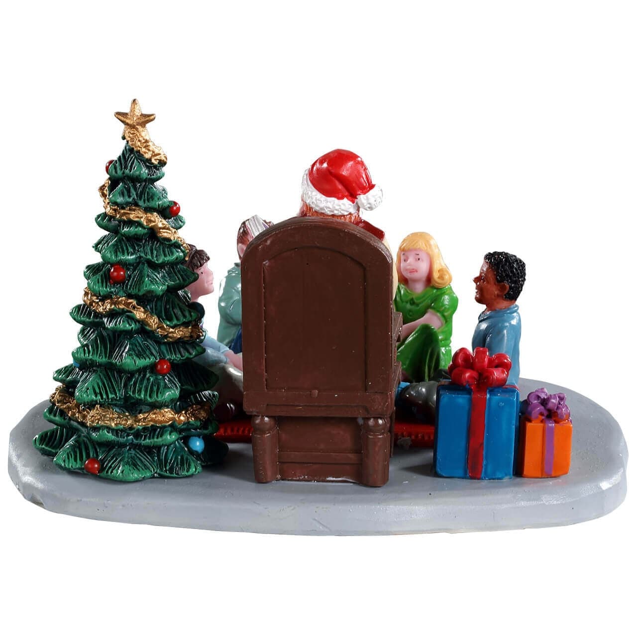 Decorazione "Libro di fiabe Babbo Natale" per Villaggio di Natale e presepe, in Resina da h 9,2 cm - 4