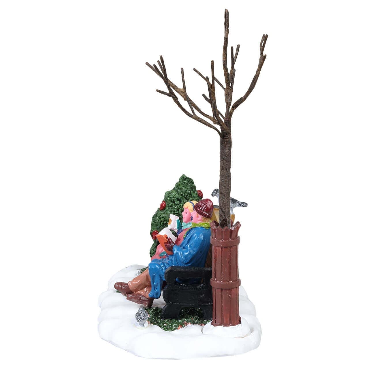 Decorazione "Accogliente Natale" per Villaggio di Natale e presepe, in Resina da h 7,1 cm - 3