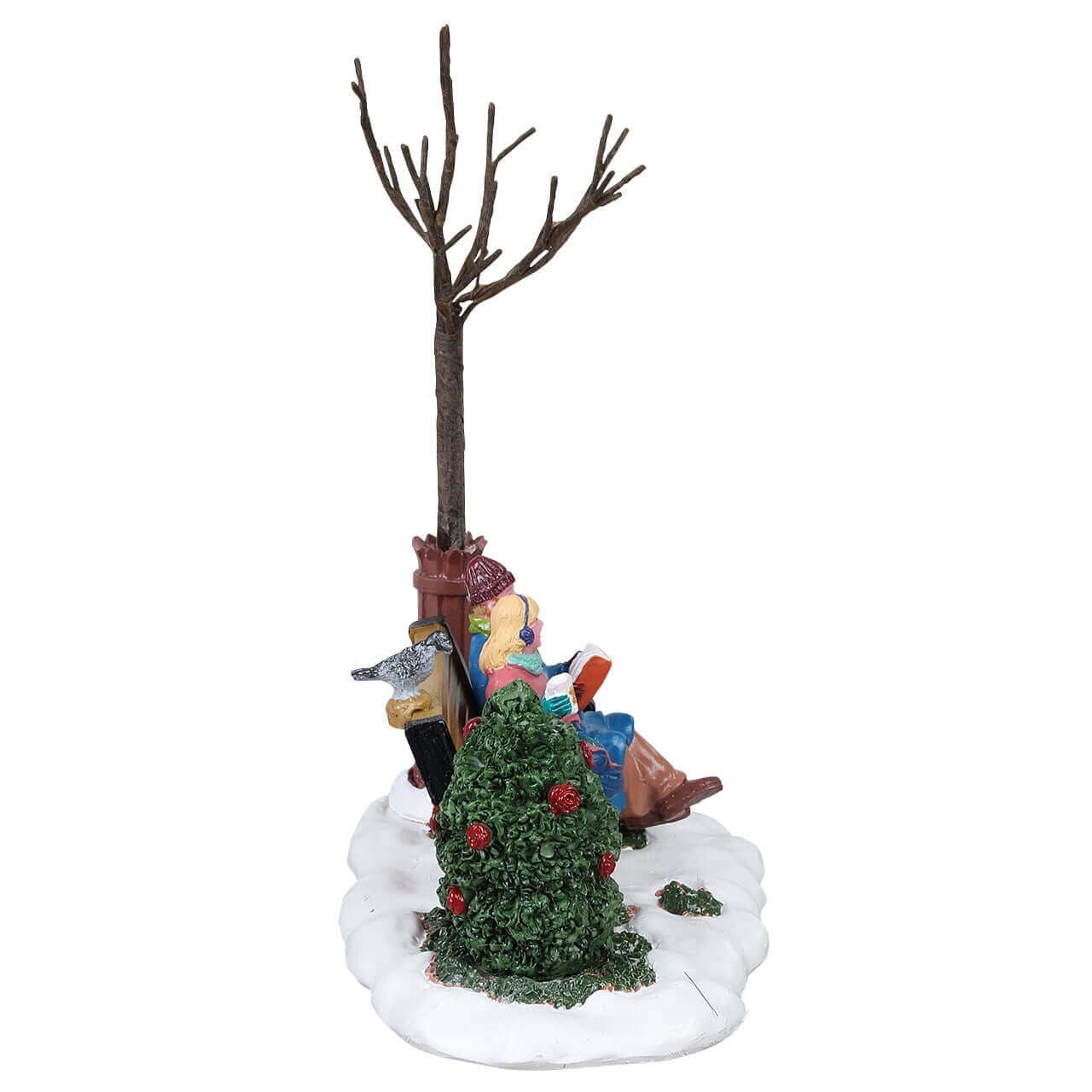 Decorazione "Accogliente Natale" per Villaggio di Natale e presepe, in Resina da h 7,1 cm - 4
