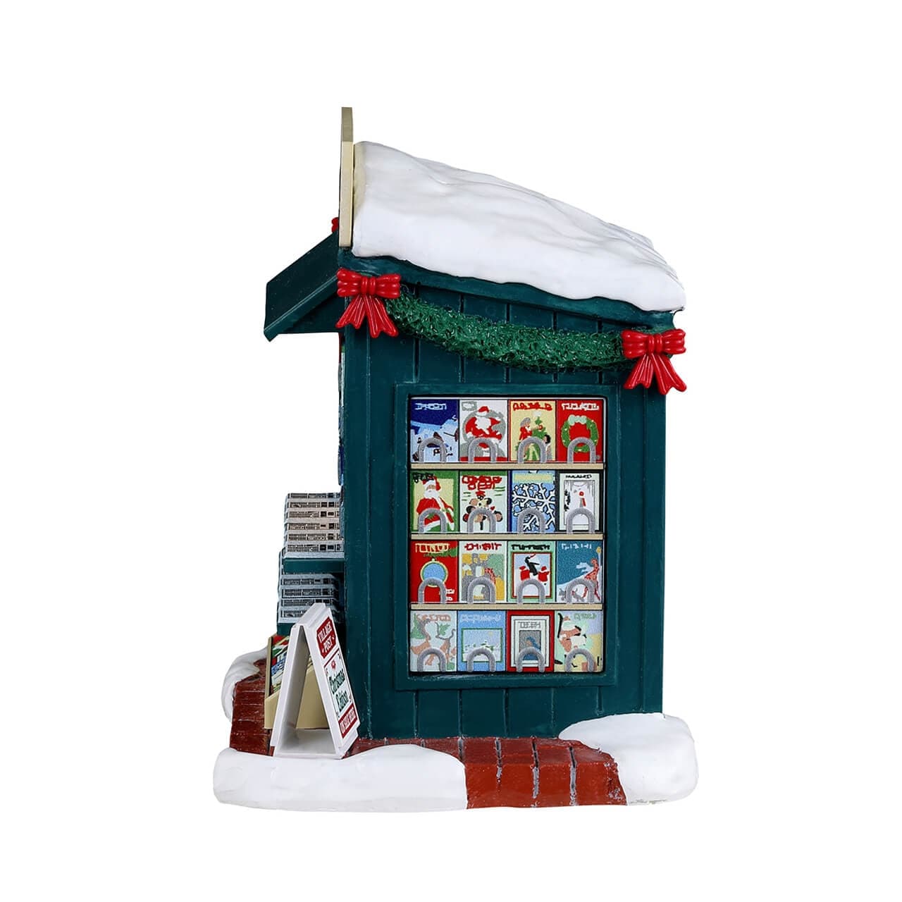 Decorazione "Giornata di buone notizie" per Villaggio di Natale e presepe, in Resina da h 11,5 cm - 3