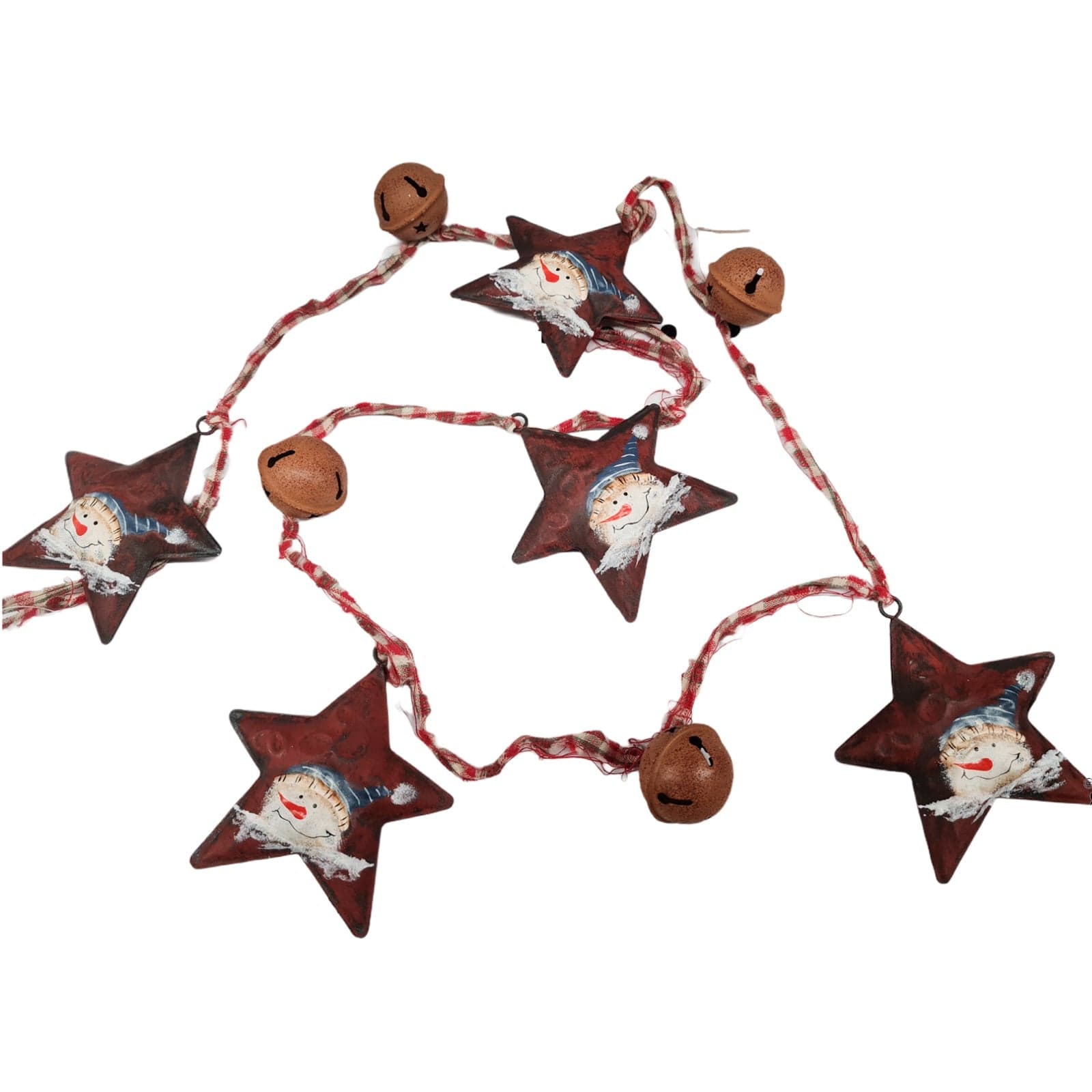 Festone con stelle e campanelle in latta per Albero di Natale addobbi natalizi - 2