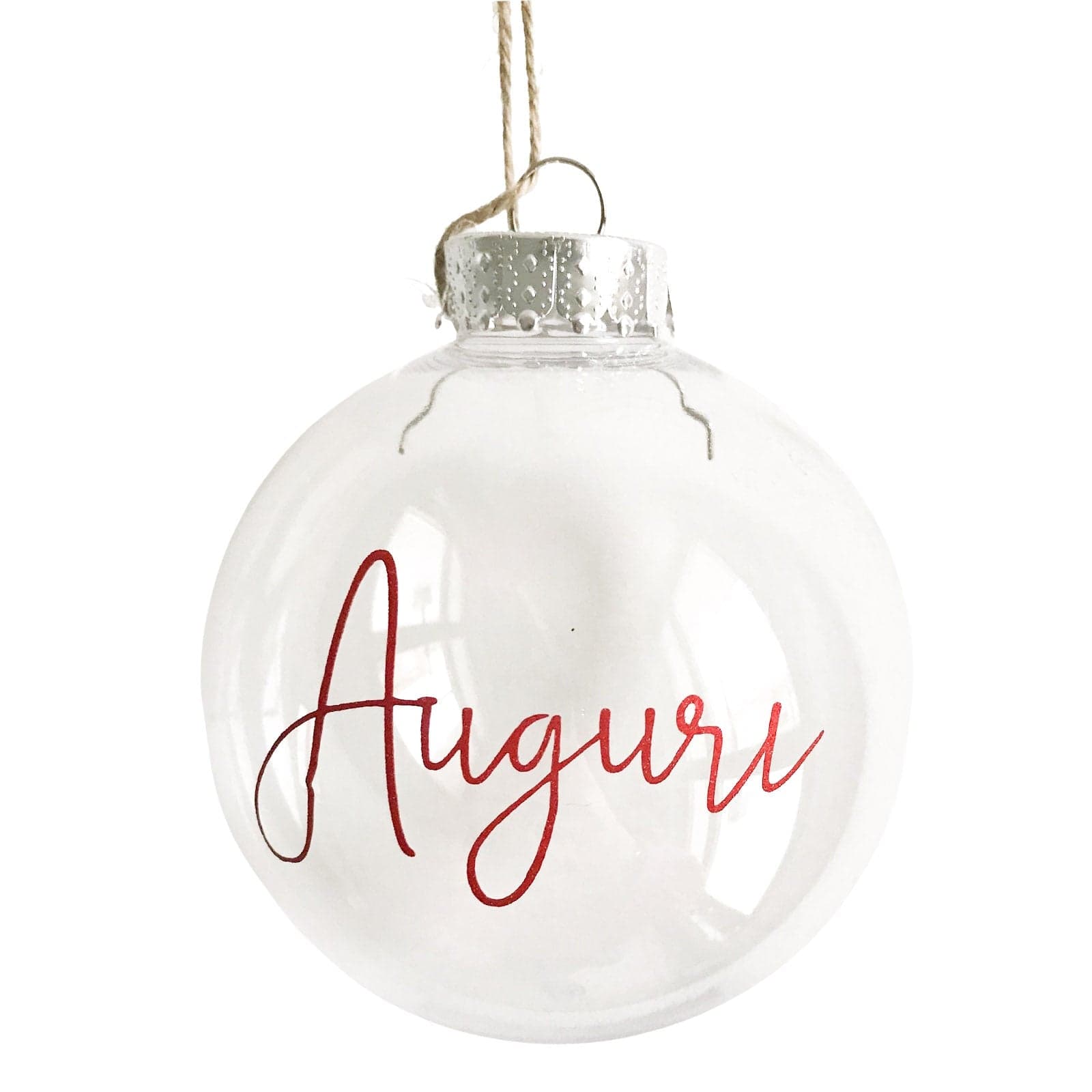 Sfera Pallina Iridescente personalizzabile per albero di natale con nome o logo - 4