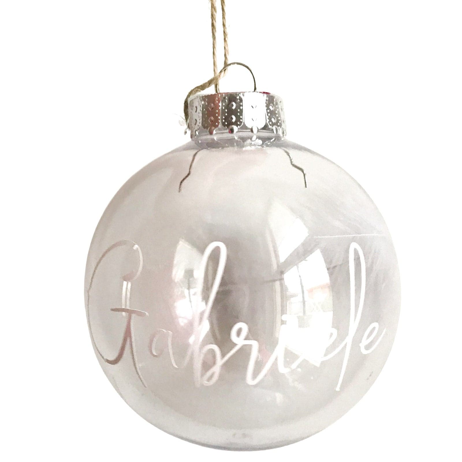 Sfera Pallina Iridescente personalizzabile per albero di natale con nome o logo - 6