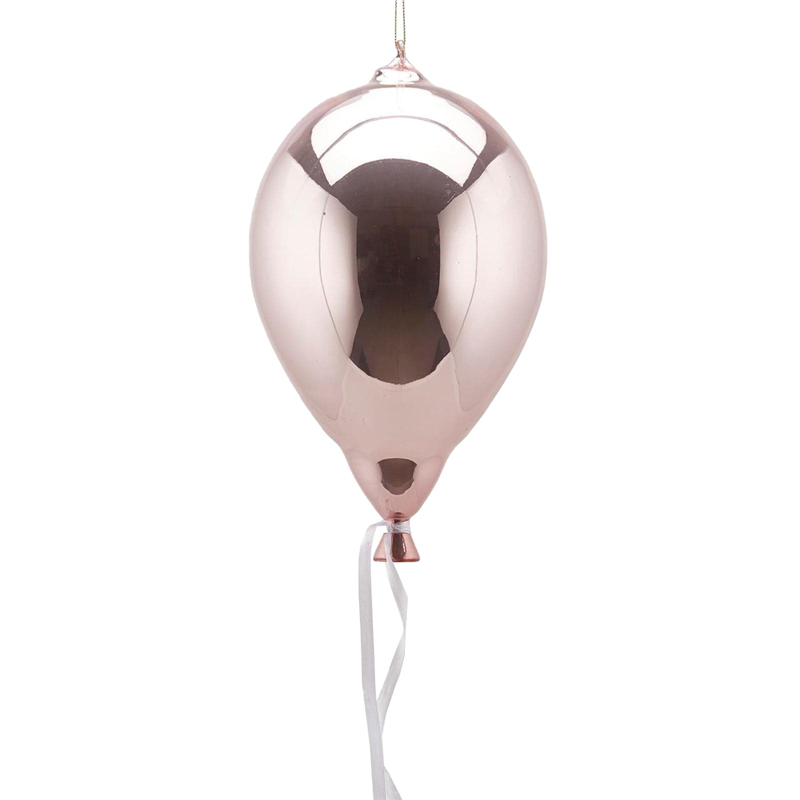 Palloncino per albero di natale in vetro color Rosa pendagli decorati e lucidi - 2